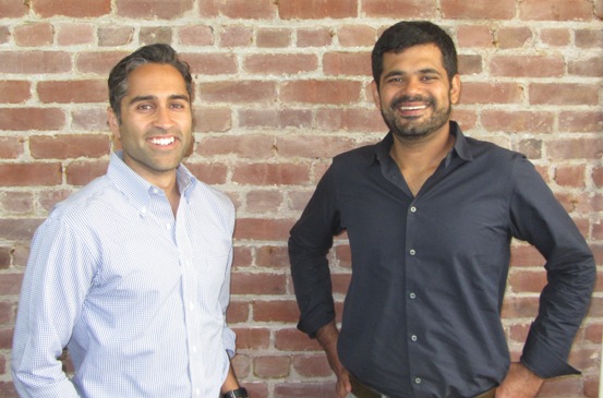 Ginger.io co-founders Karan Singh, left, and Anmol Madan 