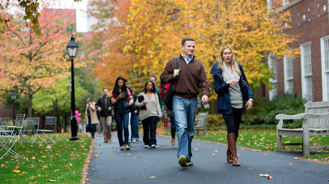 On Harvard Business School's sprawling campus