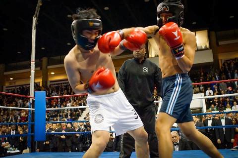 Students in Wharton's Boxing Club often compete in Fight Night, a boxing competition between U Penn graduate students