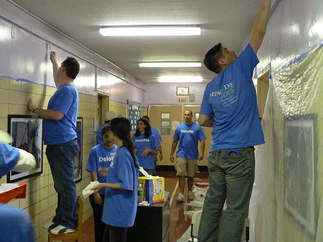 Deloitte volunteers at their annual Impact Day 