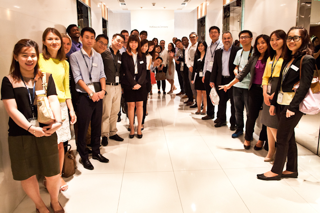 CEIBS boot camp participants on a visit to McKinsey & Company in Shanghai     - Ethan Baron photo