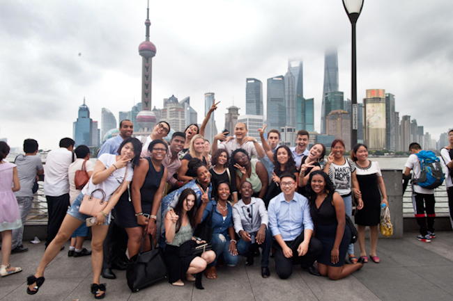A group of CEIBS boot camp participants in Shanghai - Ethan Baron photo 