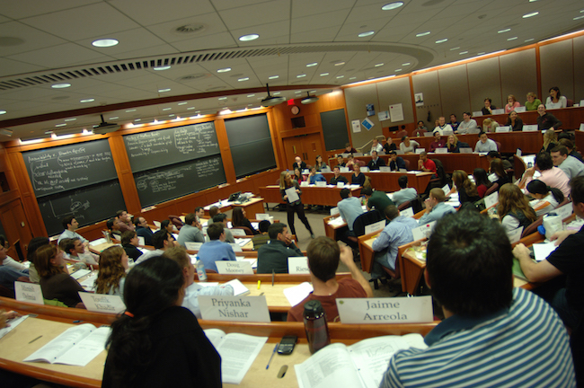 It's the first day of class at Harvard Business School. Introduce yourself to your classmates