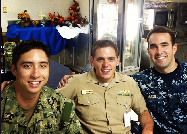 Long-time friends, veterans (L-R) Brian Smith, Matt Beaudette, and Ben Allen 