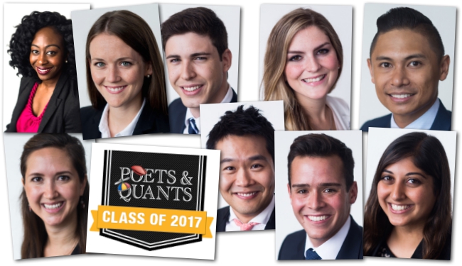 Members of the Class of 2017 at the University of Texas' McCombs School of Business