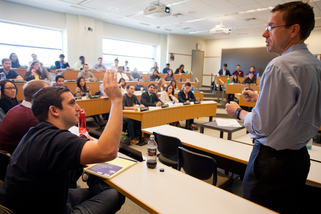 Class with Wharton School professor of operations and innovation management Christian Terwiesch - Ethan Baron photo