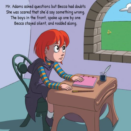 A page from Brave Becca Leans In