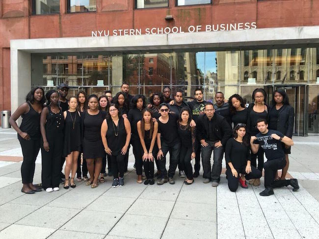 Students at Columbia Business School joined Whartonites to show solidarity for communities reeling from two police shootings