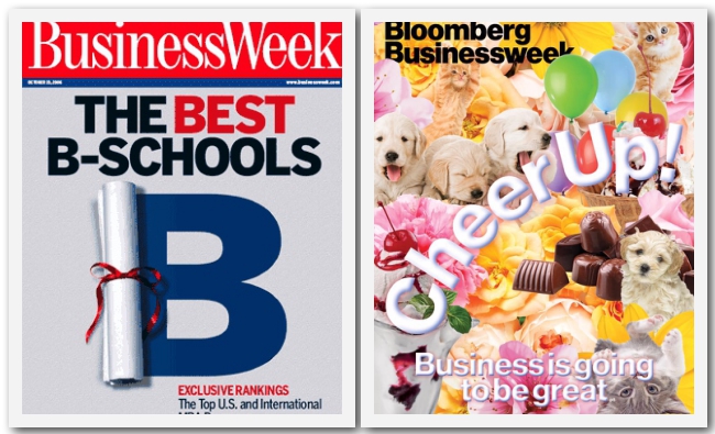 The coverage of business schools by Businessweek has changed dramatically over the years