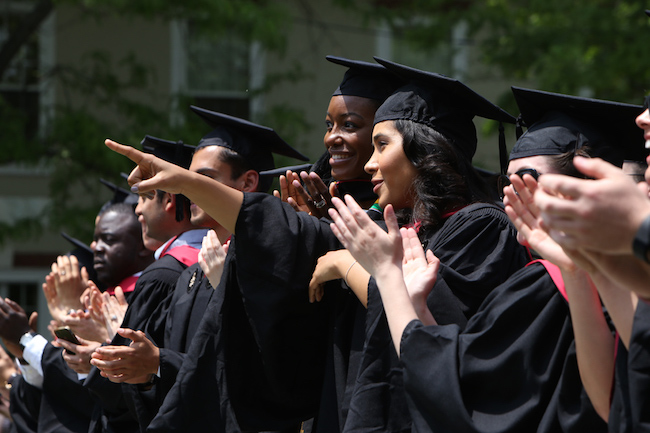 Students at the 2016 graduation at Harvard Business School