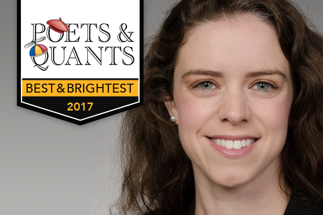 “Compassionate, Driven, Engaged,” MBA graduate Lydia Islan says about herself. Learn about this member of Poets & Quants Best & Brightest 2017