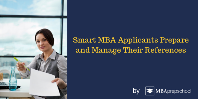 Prepare MBA application references