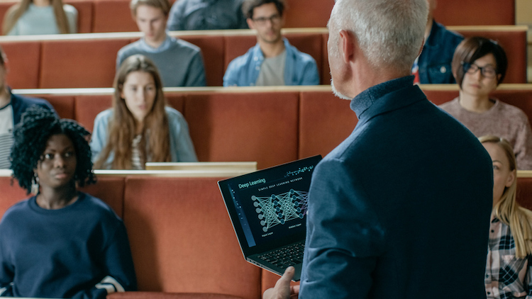 professor in classroom