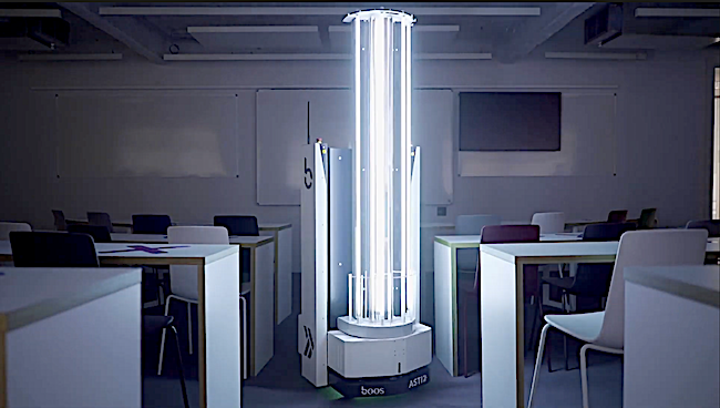 UV Ray Robots will be used at IE Business School to disinfect classrooms and offices at night