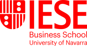 IESE Business School University of Navarra red and white logo