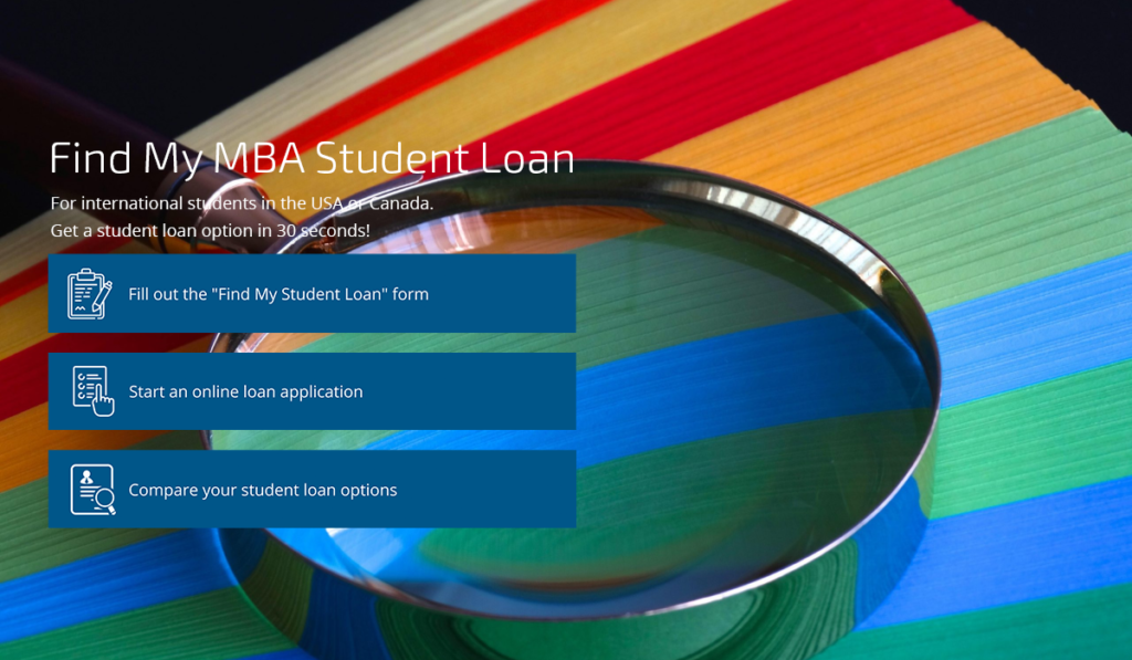 Find My MBA Student Loan Steps