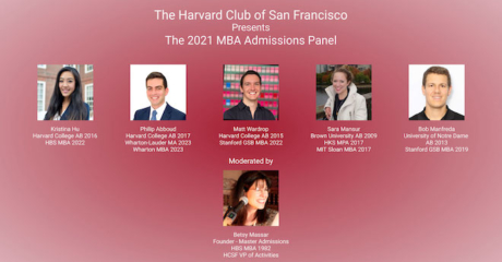 Permalink to: "Expert MBA Admissions Advice Goes Virtual At Harvard Club"