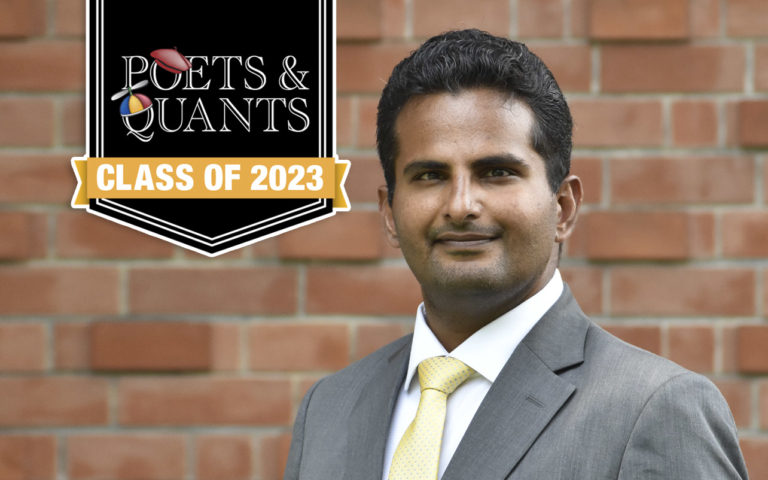Poets&Quants | Meet the MBAEx Class of 2023: Siddharth Thakur, Indian ...