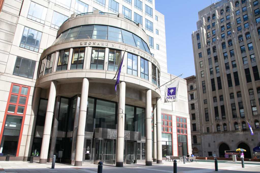 Some 21% of NYU Stern's part-time MBA students this fall chose the school's new online/modular format, a mix of online and in-person classes. Courtesy photo