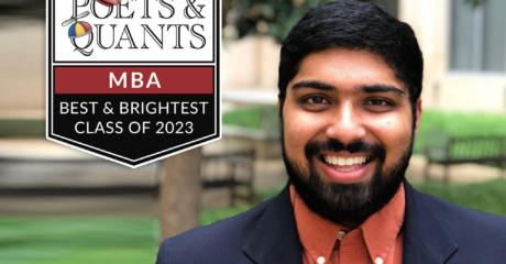 Permalink to: "2023 Best & Brightest MBA: Eric Saldanha, Georgetown University (McDonough)"