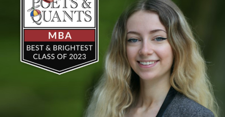 Permalink to: "2023 Best & Brightest MBA: Charline Pommeret, University of Florida (Warrington)"