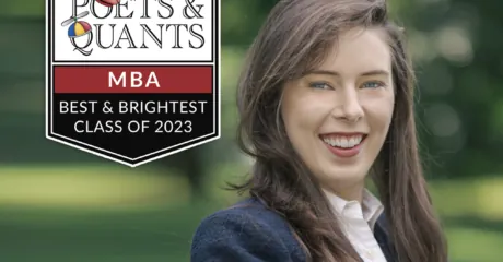 Permalink to: "2023 Best & Brightest MBA: Sarah Ladyman, Rutgers Business School"