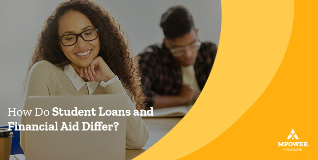 How do student loans and financial aid differ