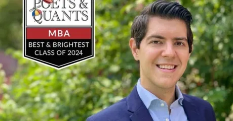 Permalink to: "2024 Best & Brightest MBA: Juan I. Ezquerra, Ohio State (Fisher)"