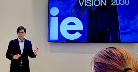 Diego del Alcázar, CEO of IE University at its new New York City college in SoHo