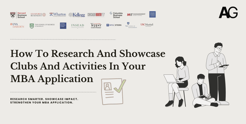 How To Research And Showcase Clubs And Activities In Your MBA Application